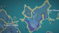 Player location for Reminiscence of Seirai part 1 (Image via Genshin Impact)